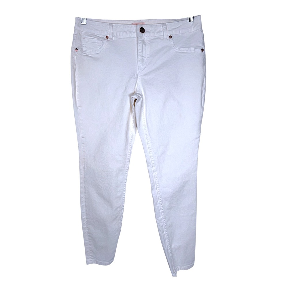 Ted Baker Womens Jeans White  Sz 32‎ Neutral Spring Summer Minimalist